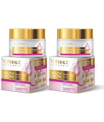 Yuthika Youth & Glow Hydra Bright Radiant Day Cream 25g Pack of 2, SPF30 PA+++ Dermatologically Tested, Tayberry Active Face Cream