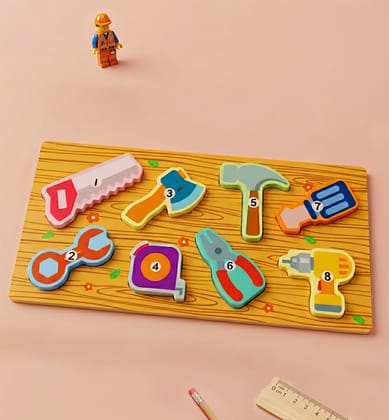 Handcrafted Wooden Tool Kit Toy Set for Kids Handcrafted Wooden Tool Kit Toy Set for Kids