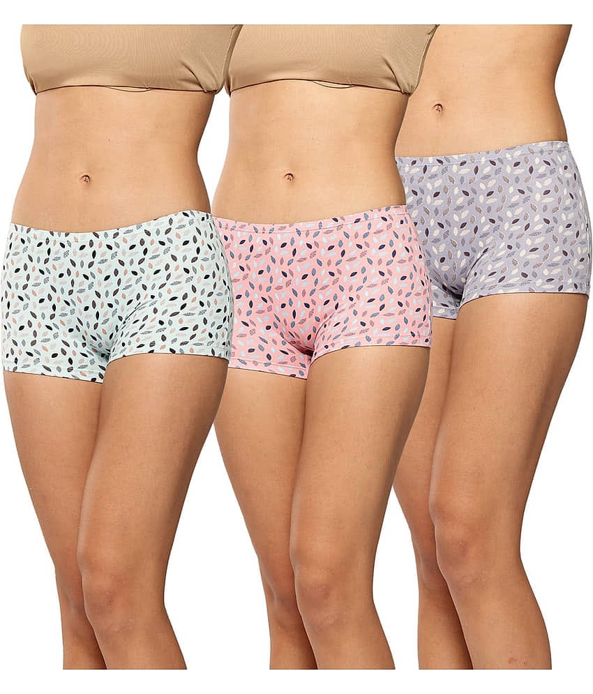 Leading Lady Cotton Boys Short ( Orange , Pack of 3 )