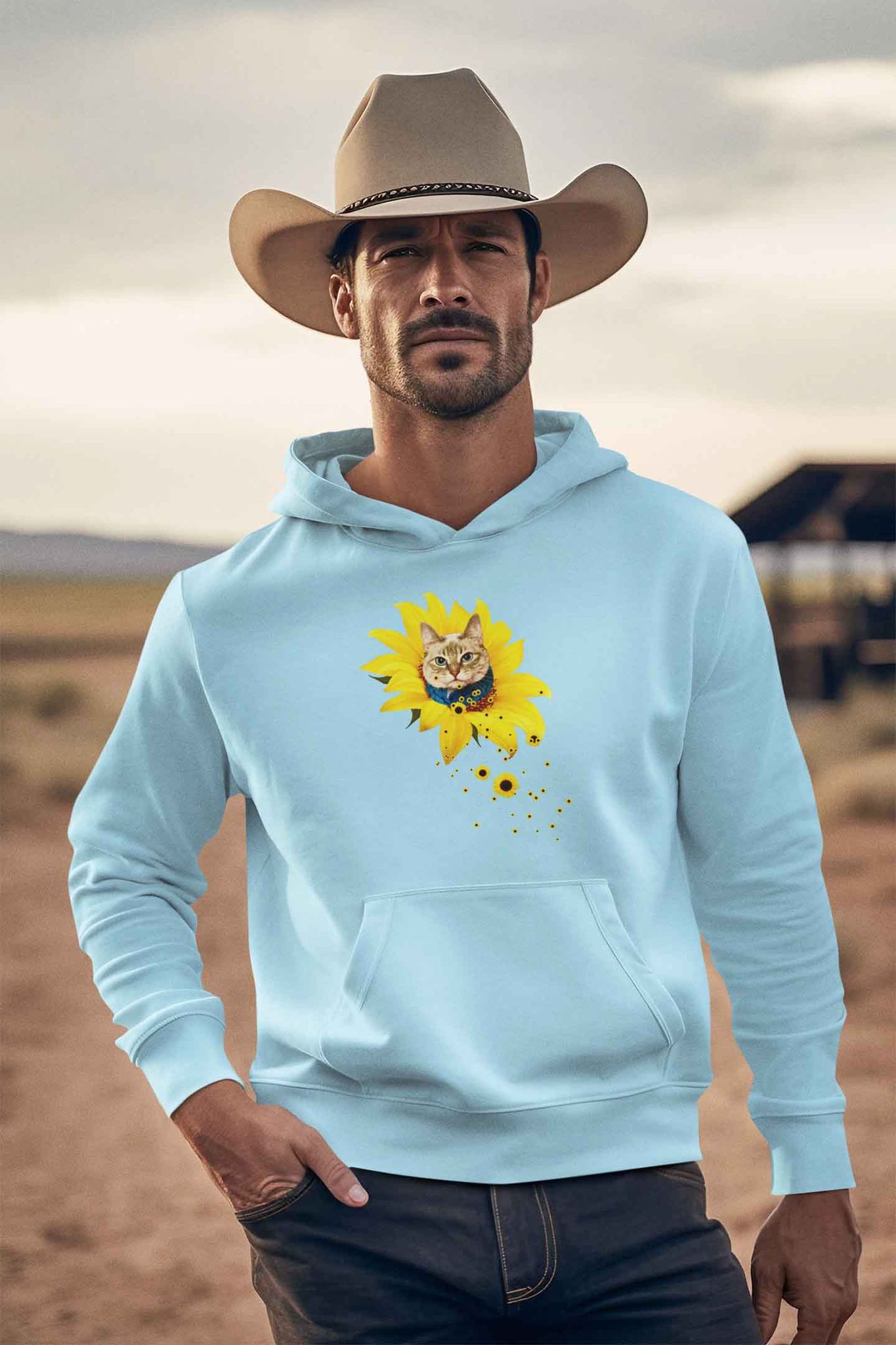 Hoodie (Men) - A Meowment Of Sunshine (11 Colours)