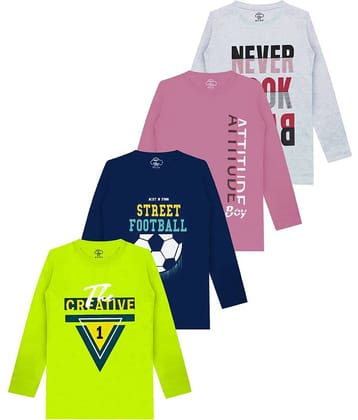 MIST N FOGG Pack of 1 Boys Cotton Blend T-Shirt ( Multicolor )