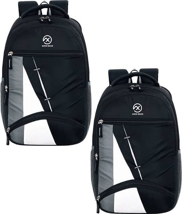AXEN BAGS 35 Ltrs Polyester Backpack *For Men ( Black )