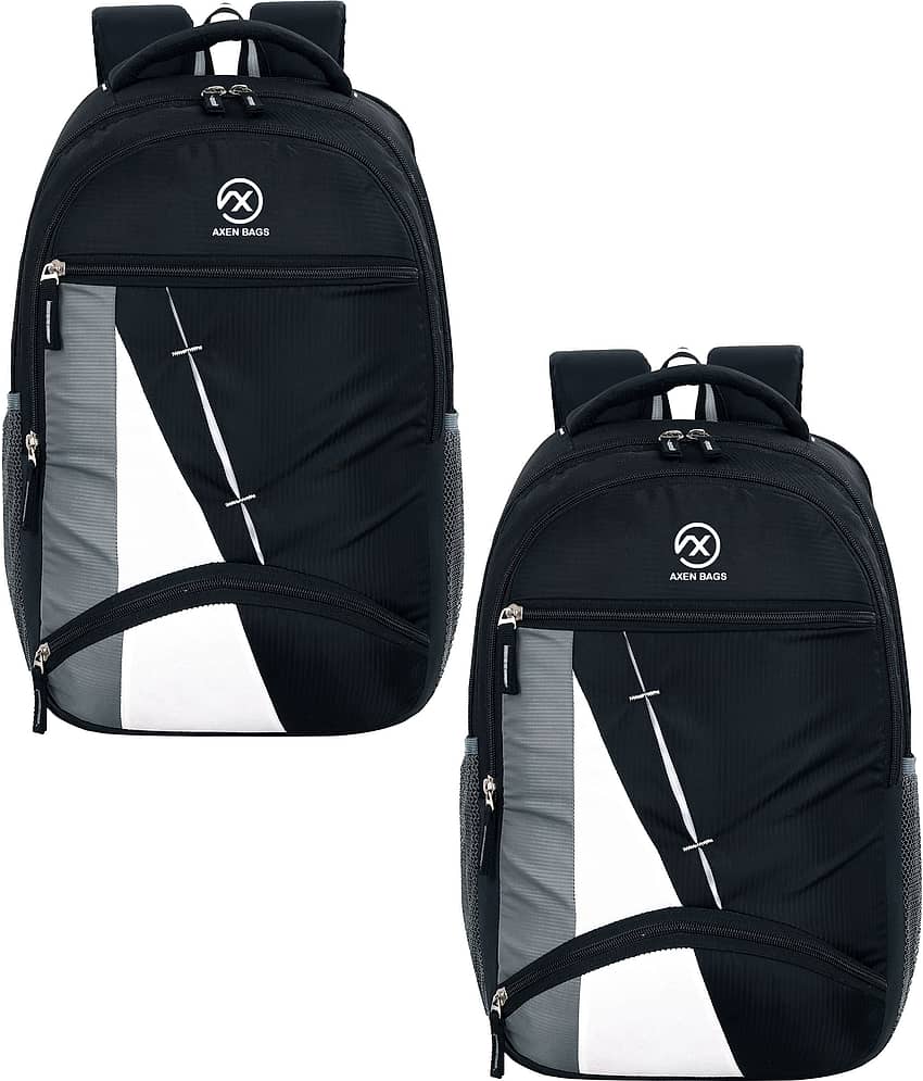 AXEN BAGS 35 Ltrs Polyester Backpack *For Men ( Black )