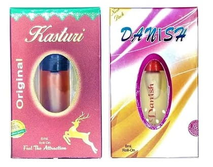 Pure Natural Original Alcohol Free Kastoori and Danish Premium Attar Combo Each (8ml) for Temple Use || For All Types of Pujan and Prayers Pure Natural Original Alcohol Free Kastoori and Danish Premium Attar Combo Each (8ml) for Temple Use || For All Types of Pujan and Prayers