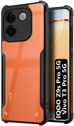 PLUGTECH Slim Shockproof Case | Matte Black Soft | Drop Protection | Precise Cutouts | Premium Mobile Cover for Vivo T3 Pro, iQOO Z9s Pro