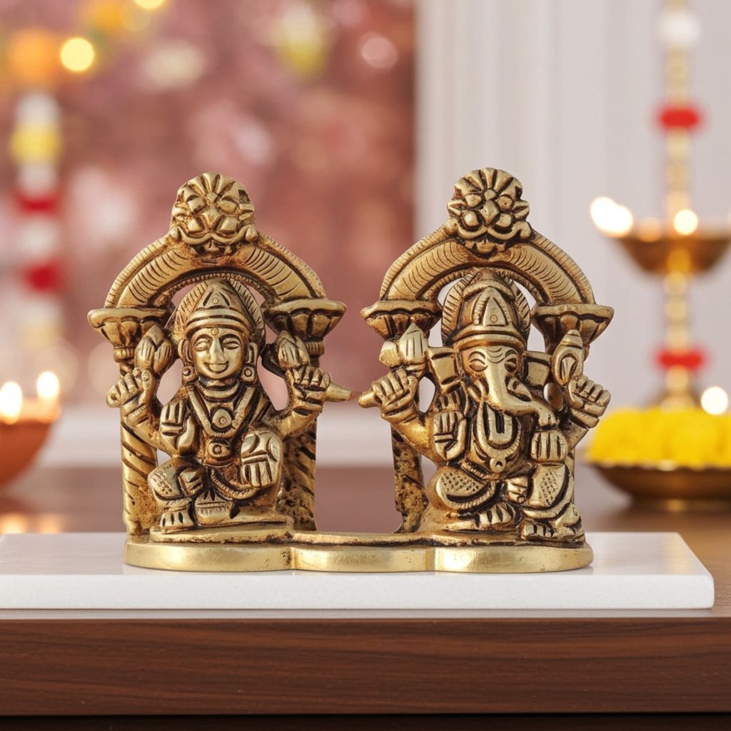 Brass Showpiece Ganesh Ji God Idol Statue (BSMAS1452 C)