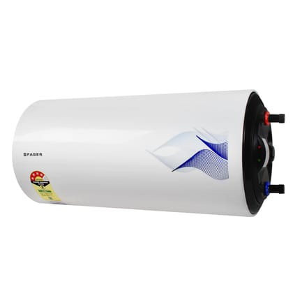 Faber Jazz 15L Horizontal (LH) Storage Water Geyser | 12 Safety Features, Glassline Coated & CRCA EDD Tank, 8 Bar Pressure, Temperature Control, Thermal Cut-Off |2000W, 4 Star (25L - Left Hand Side) Faber Jazz 15L Horizontal (LH) Storage Water Geyser | 1