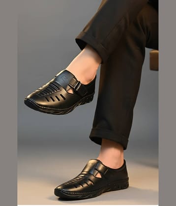 Runrave - Black Men's Sandals