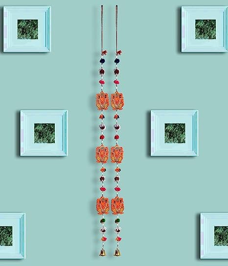 DreamKraft Decorative Wooden Ganesh Door Hangings (Set of 2, 64.77 cm)