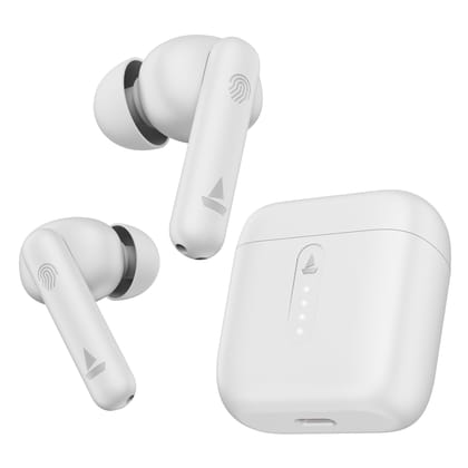 boAt Airdopes 141 / Airdopes 148, Low Latency, ENx Tech, 42HRS Battery, Fast Charge, IWP, IPX4, v5.1 Bluetooth Earbuds, TWS Ear Buds Wireless Earphones with mic (Pure White) boAt Airdopes 141 / Airdopes 148, Low Latency, ENx Tech, 42HRS Battery, Fast Cha