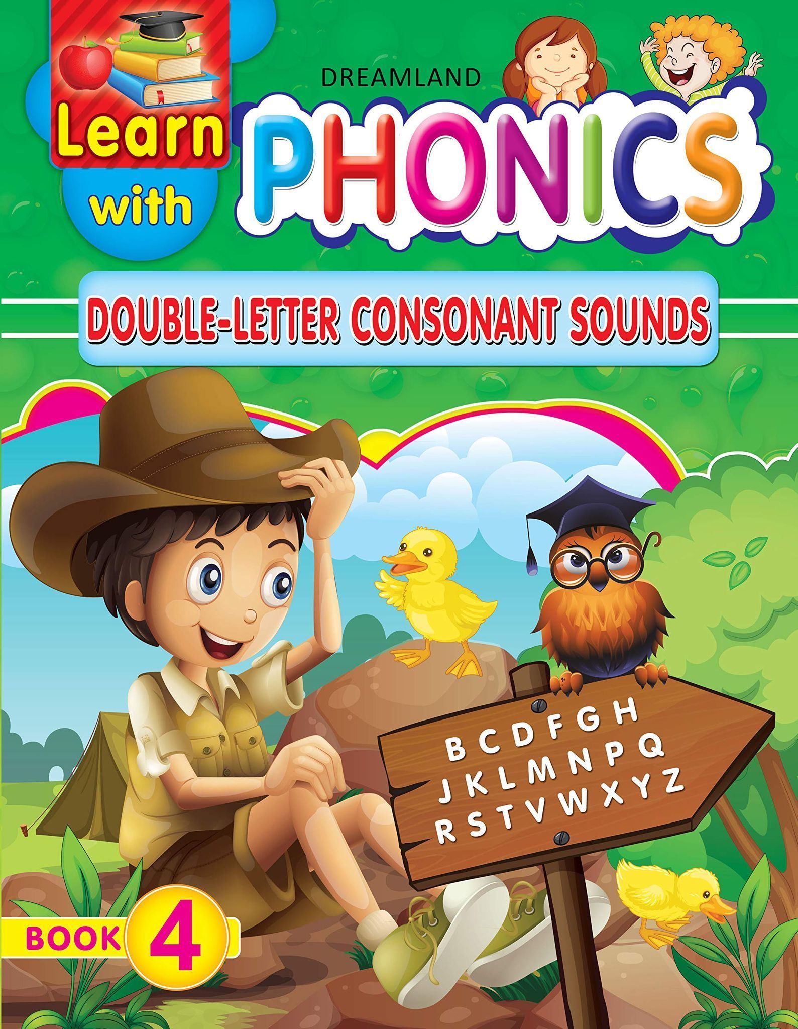 Learn with Phonics Book 4- Double-Letter Consonant Sounds for Children Age 4 -10 Years [Paperback] Dreamland Publications [Paperback] Dreamland Publications