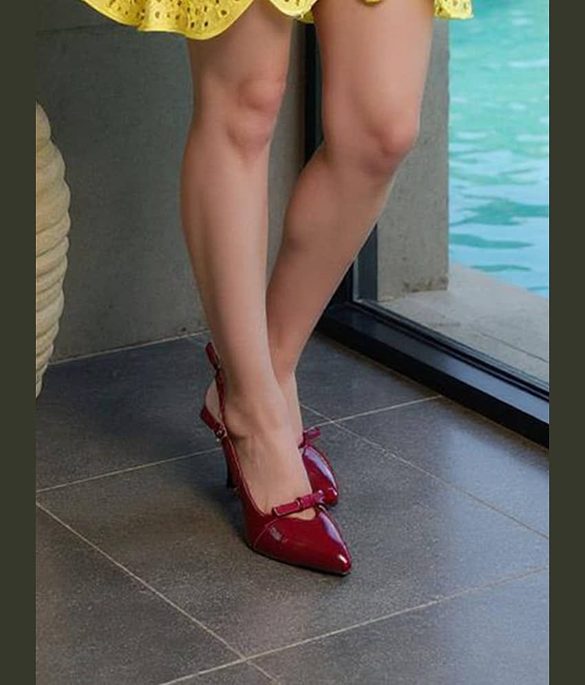 Stylestry Red Women's Pumps Heels