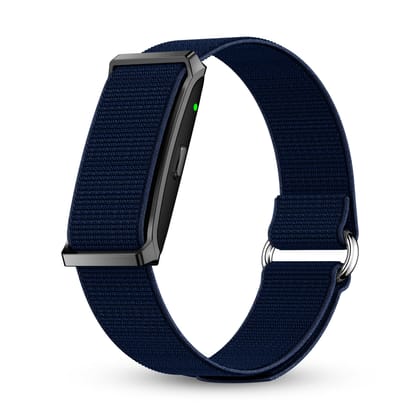 Pebble Newly Launched Qore Fitness Band with 45 Days Battery Life| 100+ Sports Modes| Advanced Health Tracking HR| SpO2| Stress| Sleep| OneKey Measurement| Smart Notifications - (Midnight Blue) Pebble Newly Launched Qore Fitness Band with 45 Days Battery