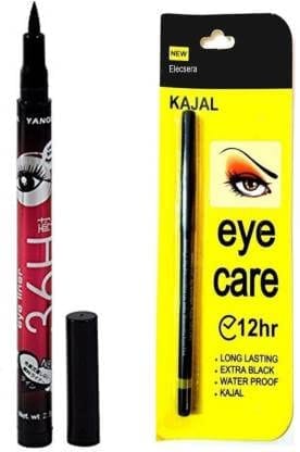 Elecsera Eye Care Kajal with Sketch Pen Eyeliner (2 Items in the set)
