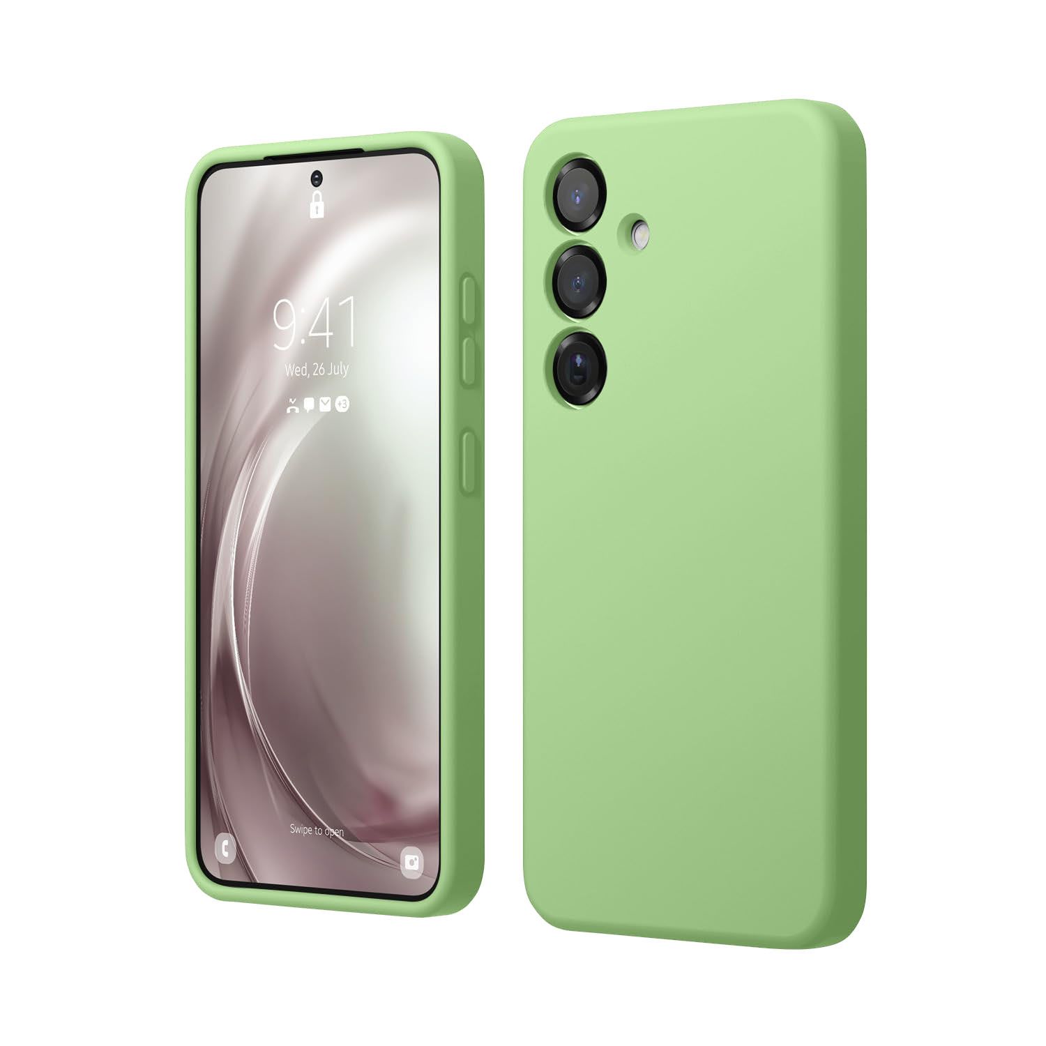 LIRAMARK Liquid Silicone Soft Back Cover Case for Samsung Galaxy S25 5G