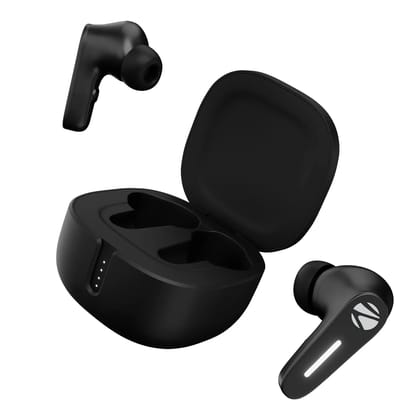 ZEBRONICS Sound Bomb 7 Bluetooth TWS in Ear Earbuds with 60H Playtime, ENC Mic, Rapid Charge, Upto 50ms Gaming Mode, Flash Connect, Voice Assistant, Smooth Touch Control, BT v5.2, Type C (Black) ZEBRONICS Sound Bomb 7 Bluetooth TWS in Ear Earbuds with 60H Playtime, ENC Mic, Rapid Charge, Upto 50ms Gaming Mode, Flash Connect, Voice Assistant, Smooth Touch Control, BT v5.2, Type C (Black)