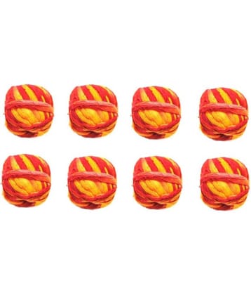 Mangalam Kalava Textured Fabric Moli - Pack Of 8