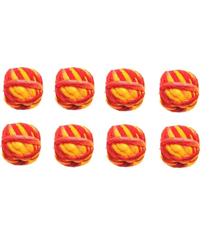 Mangalam Kalava Textured Fabric Moli - Pack Of 8