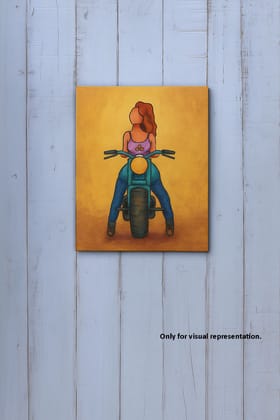 DIY Traditional Painting – Woman Riding