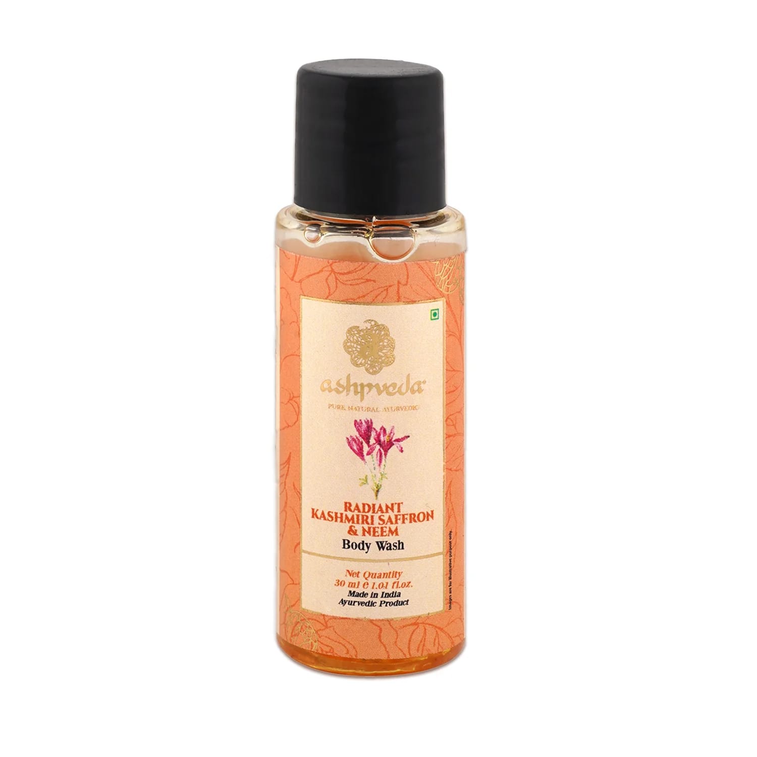 ashpveda Kashmiri Saffron and Neem Body Wash