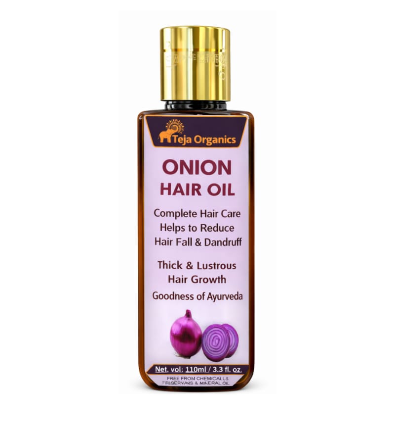 Onion Hair Oil 110 ml | Herbal Hair Oil for Hair Fall Control & Stronger Hair | Supports Hair Growth, Scalp Nourishment & Thickness