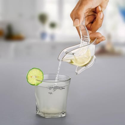DHRUVINSRI Transparent Boat Shape Lemon Squeezer | Non-Toxic, Safe, and Simple to Use |for Citrus | Pack of 1