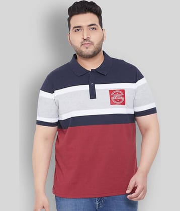 AUSTIVO - Multicolor Cotton Blend Regular Fit Men's Polo T Shirt ( Pack of 1 )