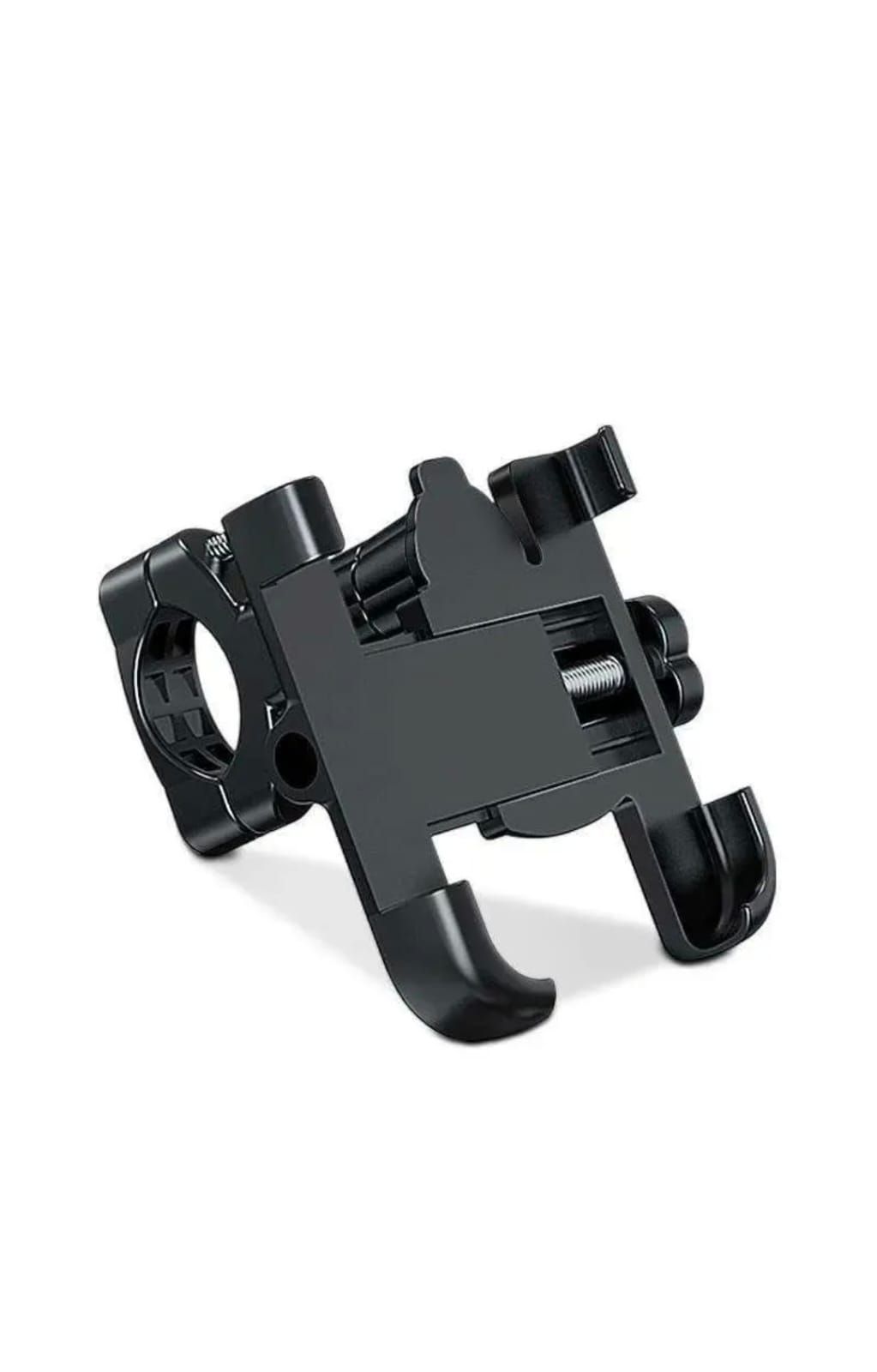 Motorcycle Phone Holder with Metal Construction for Bike Handlebars