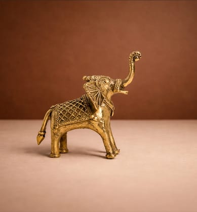 Handcrafted Bhareva Brass Elephant Showpiece Handcrafted Bhareva Brass Elephant Showpiece