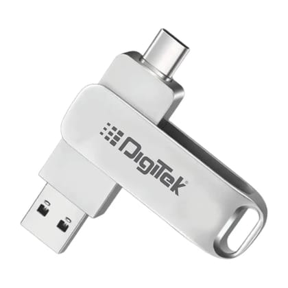 DigiTek (DDUD 64G V3.0) Metal Body 64GB Storage 3.2V Dual Drive Flash Drive