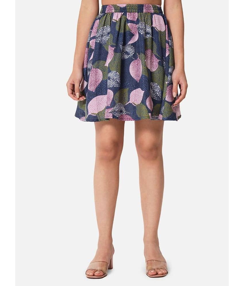 ALL WAYS YOU - Multicolor Crepe Women's A-Line Skirt ( Pack of 1 )