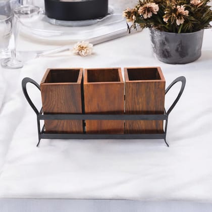 Wooden Cutlery Holder