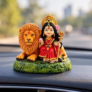 UNOVATE Durga MATA Idol for Car Dashboard, Home | Durga ji Murti | Navratri