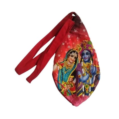 MAYAPURI Beautiful Embroidered Krishna Japa Bag/Bead Bag/Gaumukhi Bag/Chanting Bag Zip Pocket (1 Piece) MAYAPURI Beautiful Embroidered Krishna Japa Bag/Bead Bag/Gaumukhi Bag/Chanting Bag Zip Pocket (1 Piece)