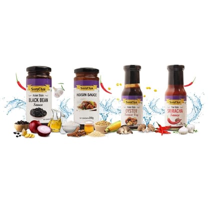 Shangi Oriental Basket Gift Hamper | Assorted Asian Sauces & Noodles | Festive Gift Set