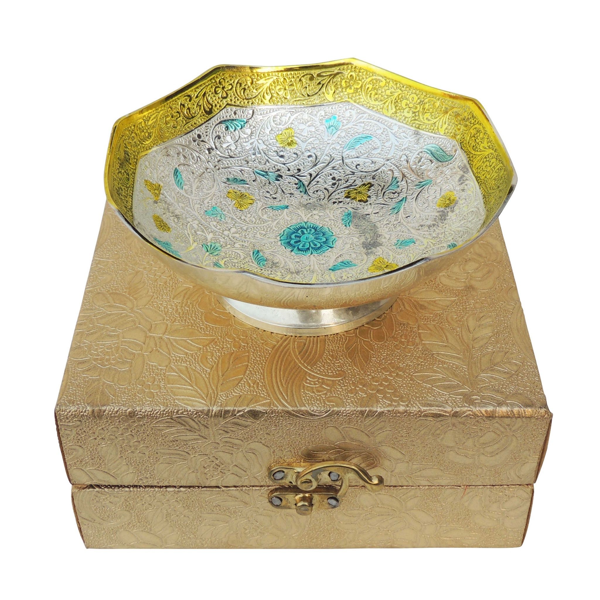 Brass Decorative Bowl 6" Yellow Colour (BMAS229 B)