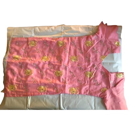 Pink Cotton Blend Tops for Girls - Free Size Pink Cotton Blend Tops for Girls - Free Size