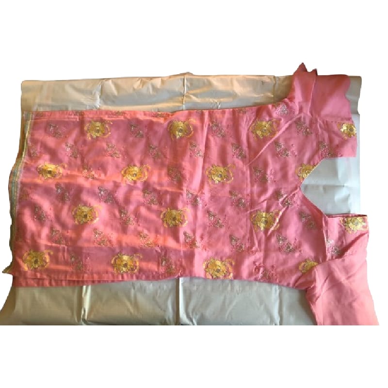 Pink Cotton Blend Tops for Girls - Free Size