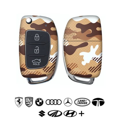 Military Brown Camo Car Key Skins