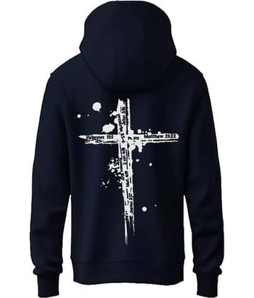 Glito Fleece Hooded Men's Sweatshirt - Navy ( Pack of 1 )