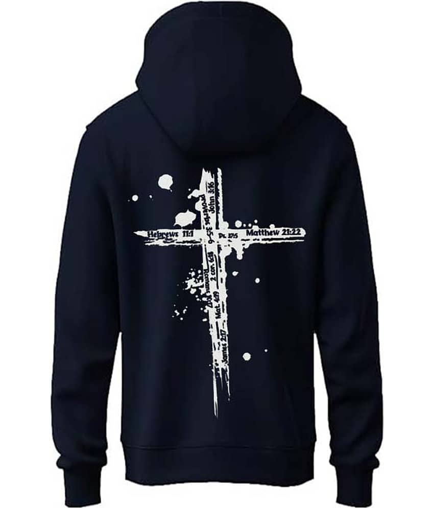 Glito Fleece Hooded Men's Sweatshirt - Navy ( Pack of 1 )