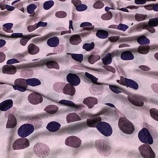 SVB Sarees Womens Purple Abstract Printed Georgette Saree With Blouse Piece