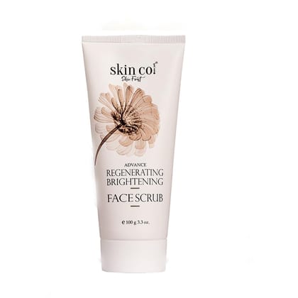 "Skin Co Regenerating & Brightening Face Scrub � 100g | Exfoliates Dead Skin, Reveals Natural Glow, Smooth & Radiant Skin | For All Skin Types"