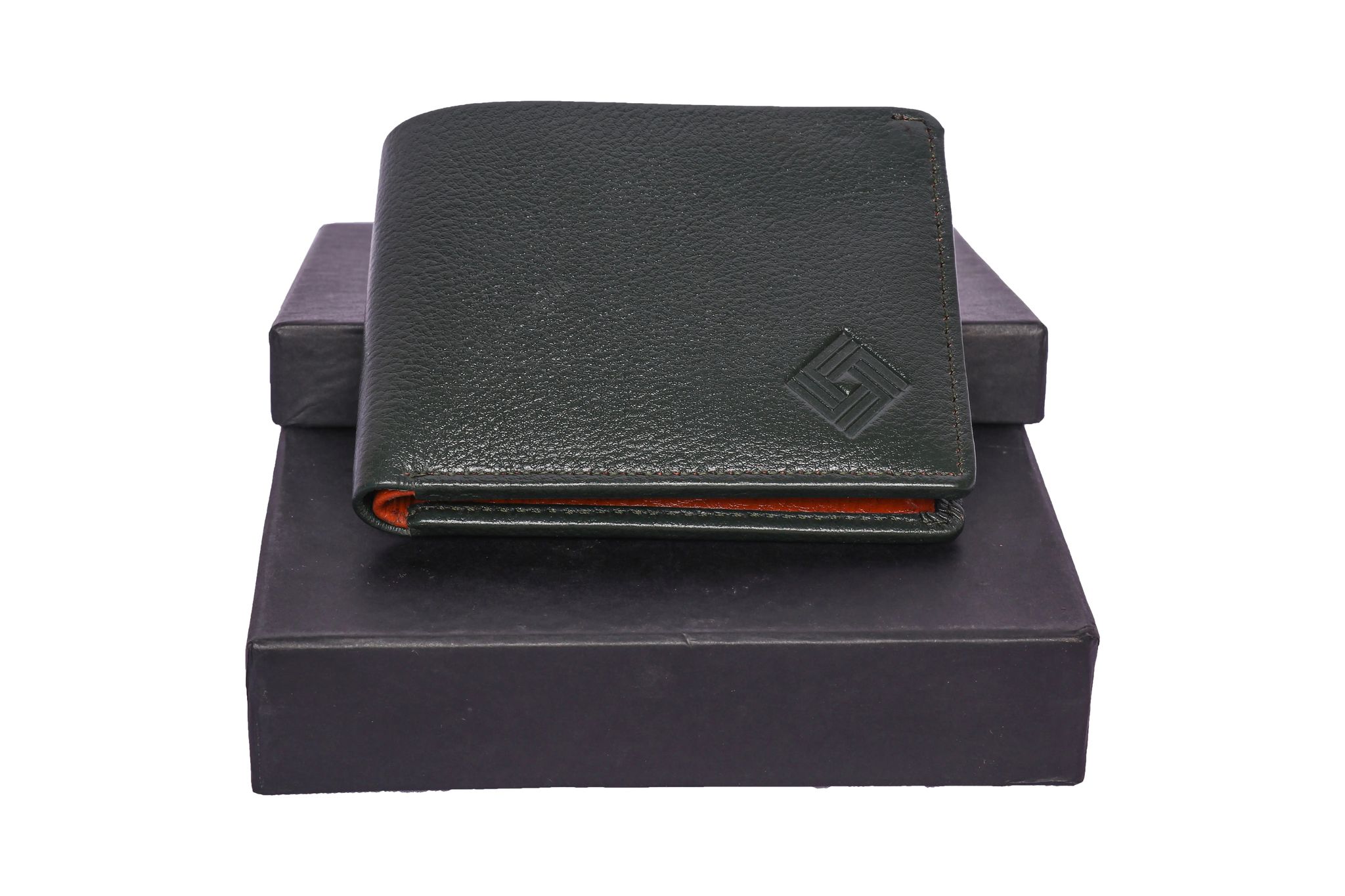 Men's Genuine Leather Wallet | Men's Bifold Leather Wallet with 8 Card Slots