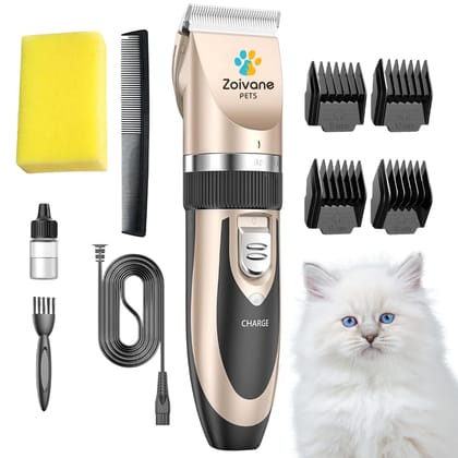 ZOIVANE Unisex Cat Hair Trimmer | 6 Months Warranty | Rechargeable | Pet Grooming Kit for Dogs and Cats | Trimmers for All Pets | All Type Of Cats,Multicolor ZOIVANE Unisex Cat Hair Trimmer | 6 Months Warranty | Rechargeable | Pet Grooming Kit for Dogs a