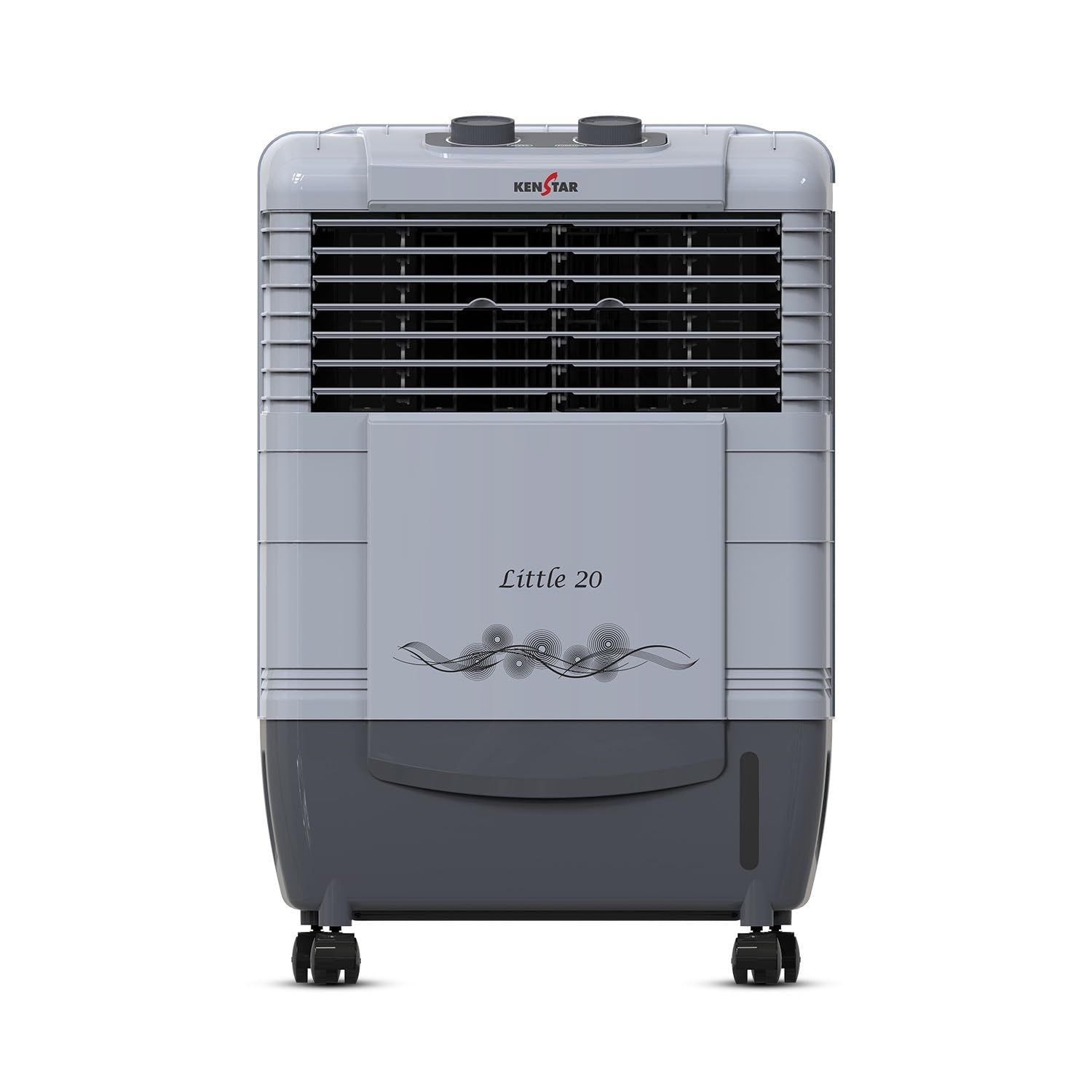 Kenstar LITTLE HC 20 Room/Personal Air Cooler For Home, Honeycomb Pad, High Speed Fan, 35 Ft Powerful Air Throw, Inverter compatible, Portable Cooler-Room, 1-Yr Product Warranty, Light Grey & Dark Grey