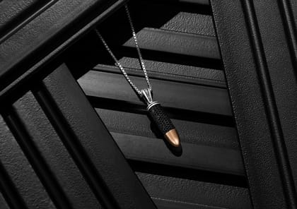 Obsidian Bullet Pendant