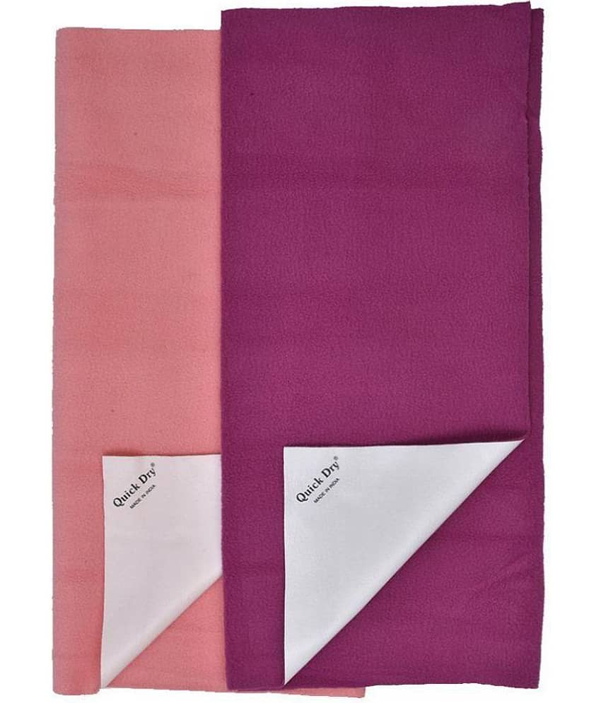 Quick Dry Multi-Colour Laminated Waterproof Sheet ( 70 cm A- 50 cm - 2 pcs ) Rubber Sheet