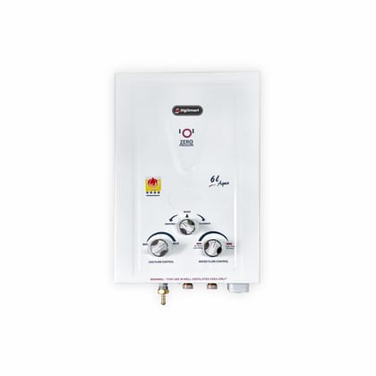 DIGISMART Instant 6 Ltr. Gas Water Heater Copper Tank with Anti Rust Coating ISI Approved to Saves Your Geyser from Corrosion by Water Aqua (Ivory) DIGISMART Instant 6 Ltr. Gas Water Heater Copper Tank with Anti Rust Coating ISI Approved to Saves Your Ge