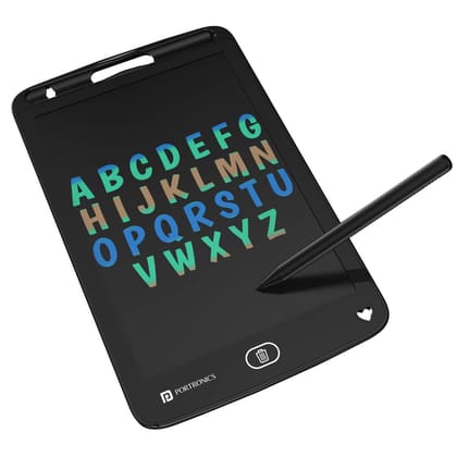 Portronics Ruffpad 8.5M Multicolor LCD Writing Pad with Screen 21.5cm (8.5-inch) for Drawing, Playing, Handwriting Gifts for Kids & Adults (Black) Portronics Ruffpad 8.5M Multicolor LCD Writing Pad with Screen 21.5cm (8.5-inch) for Drawing, Playing, Handwriting Gifts for Kids & Adults (Black)